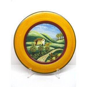 Ambiance Harvest Village 10 3/4" French Countryside Dinner Plate Read Descript
